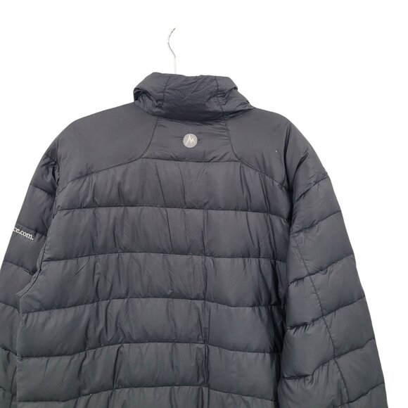 Marmot Mens 800 Fill Power Down Jacket Sz XL Black Goose Down Lightweight Warm - Picture 11 of 14